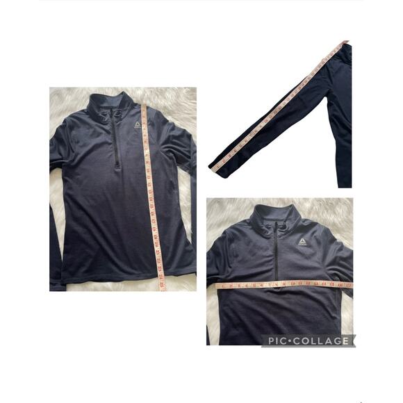 Reebok Women's Running Essentials 1/4 Zip Long Sleeve Top Shirt Size Small - Picture 12 of 12